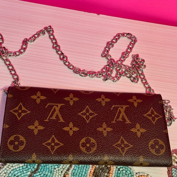 Louis Vuitton Silver Ed Brown Monogram Chain Bag - Picture 3 of 15